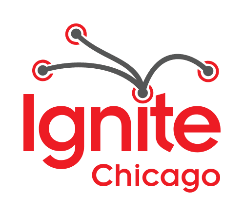 The Logo of Ignite Chicagoon a Transparent Background